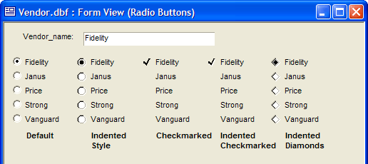 Radio Button Styles